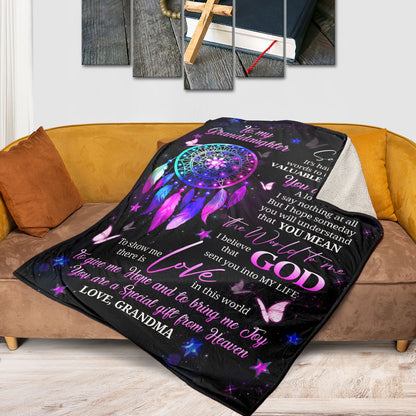 Jesuspirit | You Are Special Gift From Heaven | Religious Gifts From Grandma To Granddaughter | Christian Fleece Blanket FBH798