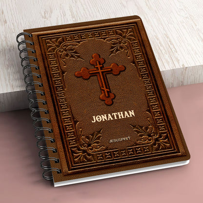 Jesuspirit Personalized Spiral Journal | Who Can Be Against Us | Romans 8:31 | Religious Gifts For Christian People SJH726