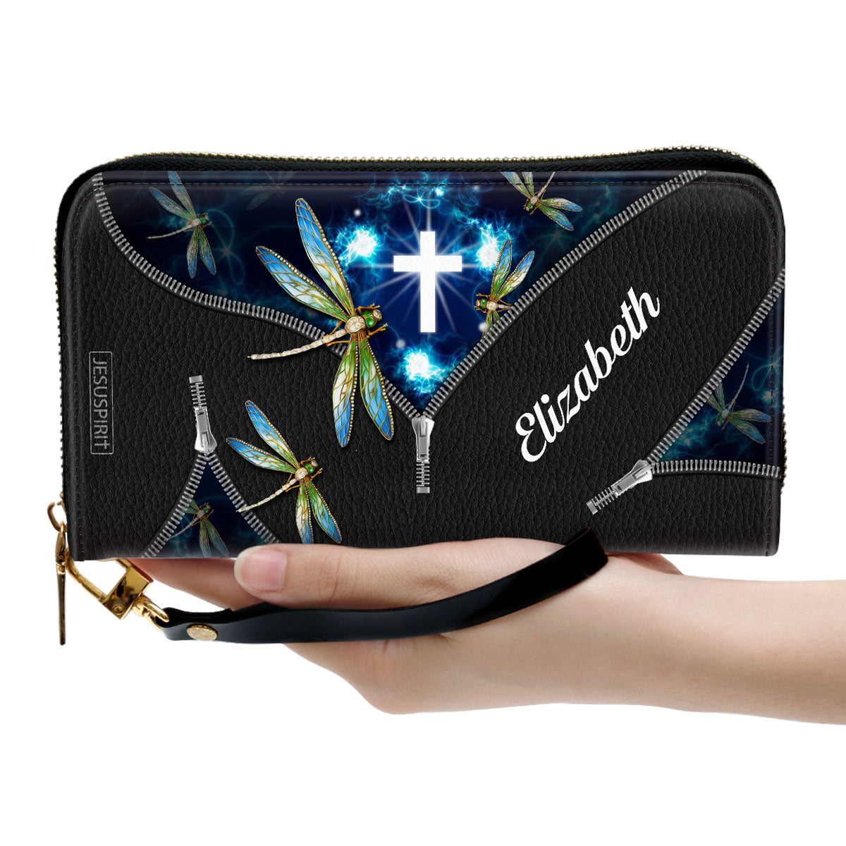 Beautiful Personalized Dragonfly Clutch Purse CP20