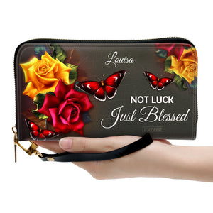 Not Luck, Just Blessed - Beautiful Personalized Clutch Purse H08