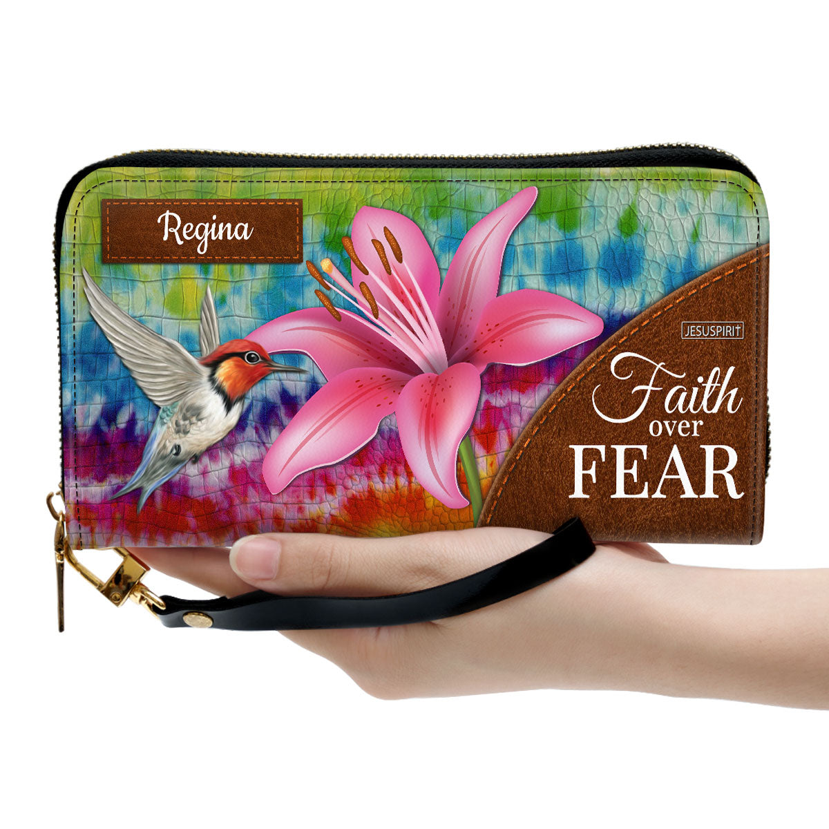 Must-Have Personalized Clutch Purse - Faith Over Fear H09