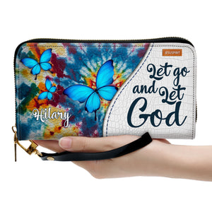 Adorable Personalized Clutch Purse - Let Go And Let God H11