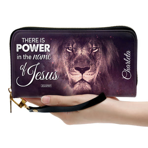 There Is Power In The Name Of Jesus - Special Personalized Clutch Purse H01