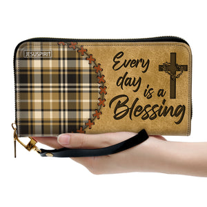 Every Day Is A Blessing - Lovely Christian Clutch Purse HHN405