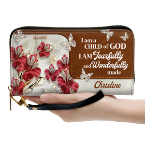I Am A Child Of God - Awesome Personalized Butterfly Clutch Purse NUH303