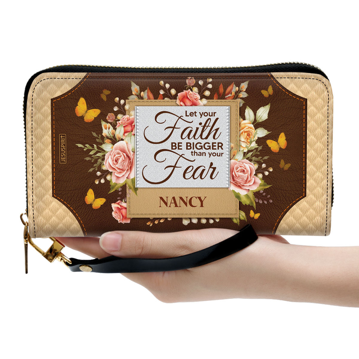 Let Your Faith Be Bigger Than Your Fear - Awesome Personalized Christian Clutch Purse NUH334