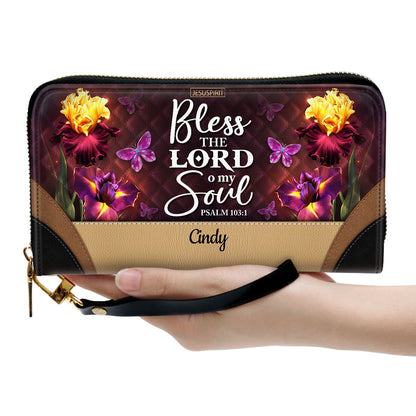 Bless The Lord O My Soul - Awesome Personalized Butterfly Clutch Purse NUH335