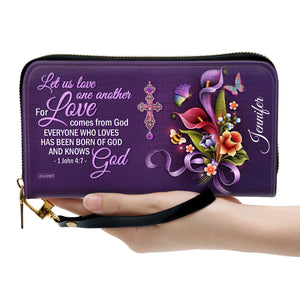 Must-Have Personalized Clutch Purse - Let Us Love One Another NUH464