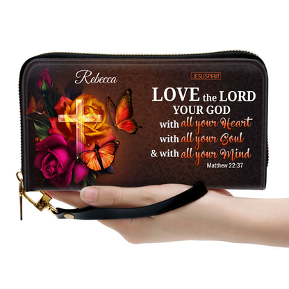 Must-Have Personalized Clutch Purse - Love The Lord Your God With All Your Heart NUH469