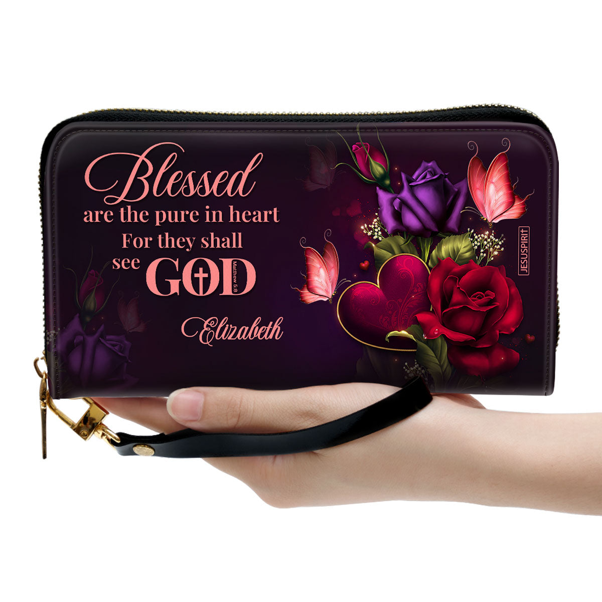 Must-Have Personalized Clutch Purse - Blessed Are The Pure In Heart For They Shall See God NUH472