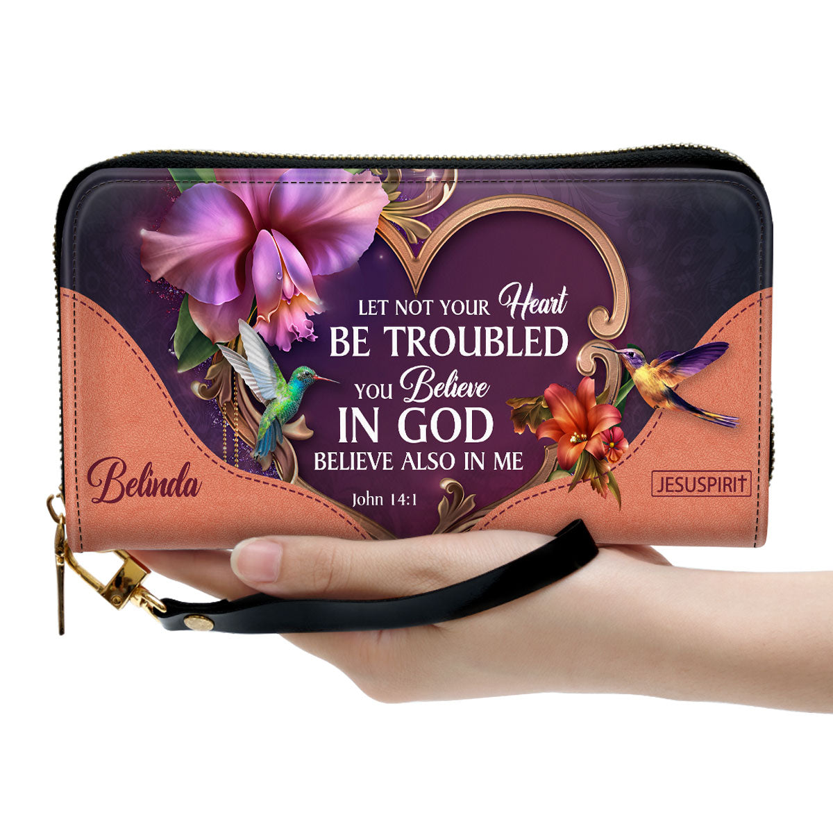 You Believe In God - Beautiful Personalized Clutch Purse NUM393