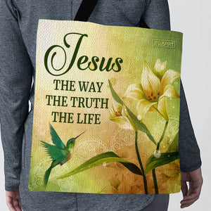 Beautiful Christian Tote Bag - Jesus The Way The Truth The Life H06