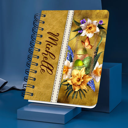 I Will Advise You And Watch Over You - Pretty Personalized Spiral Journal NUHN383