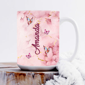 Special Personalized White Ceramic Mug - Rooted In Christ NUHN366