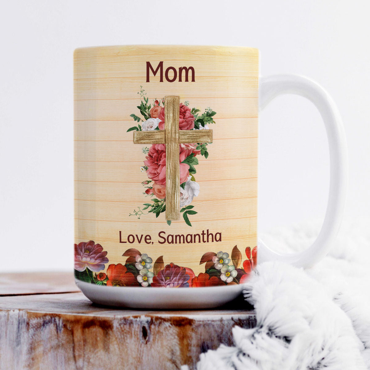 Blessed Is The Woman Who Trusts In The Lord - Personalized White Ceramic Mug NUHN374