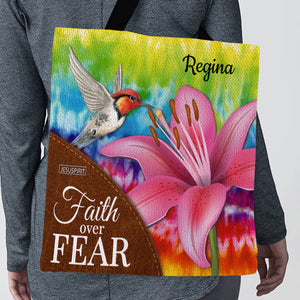 Faith Over Fear - Stunning Personalized Tote Bag H09