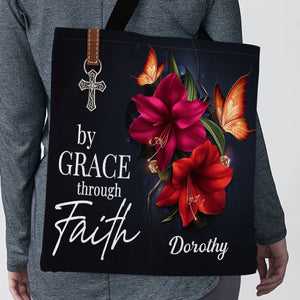By Grace Through Faith - Stunning Personalized Tote Bag H14