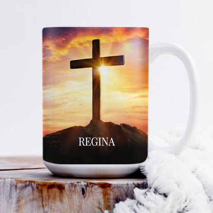 Awesome Personalized White Ceramic Mug - Rise Up And Pray H10