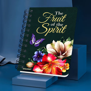 Jesuspirit | Galatians 5:22-23 | The Fruit Of The Spirit | Stunning Flower Spiral Journal | Inspirational Gifts For Christians SJHN648