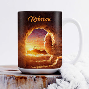Beautiful Personalized White Ceramic Mug - Give Thanks In All Circumstances NUH453