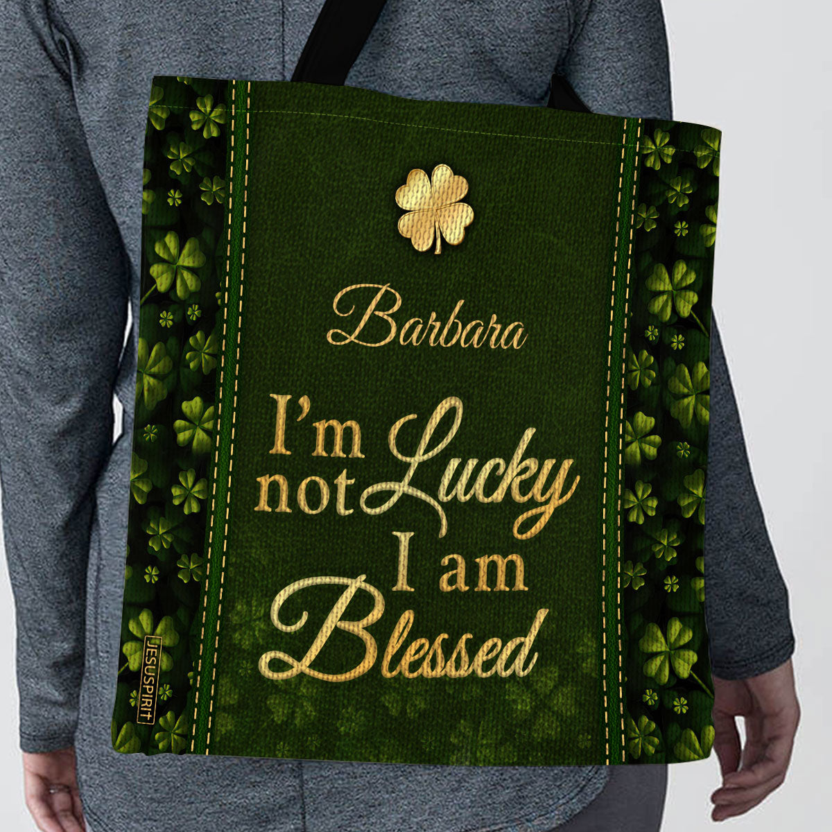 Adorable Personalized Tote Bag - I‘m Not Lucky I Am Blessed NUHN375