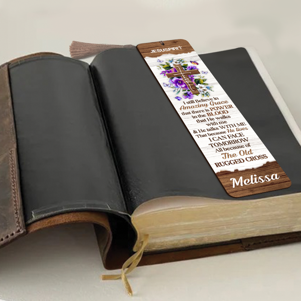 Must-Have Personalized Wooden Bookmarks - I Still Believe In Amazing Grace NUHN145B