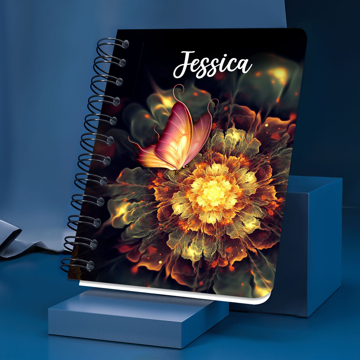 Jesuspirit | Ephesians 3:20 | Stunning Flower Personalized Spiral Journal | Glory To God | Spiritual Gifts For Christians SJH727