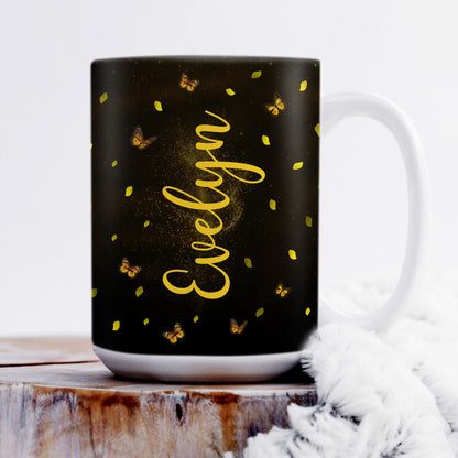 Adorable Personalized Sunflower White Ceramic Mug - Have Faith In God HHN210A