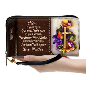 Through Your Life, I’ve Found His Grace - Awesome Personalized Clutch Purse NUHN370
