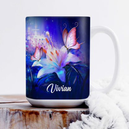 Adorable Personalized White Ceramic Mug - Jesus The Way The Truth The Life H13