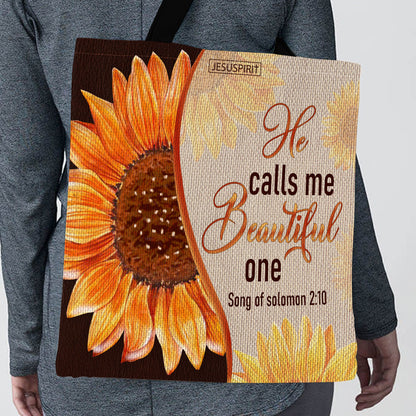 He Calls Me Beautiful One - Beautiful Christian Tote Bag AM231