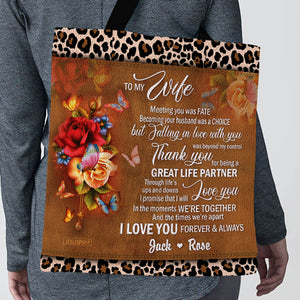 Meeting You Was Fate - Personalized Christian Tote Bag NUH268