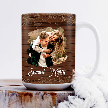 Give Thanks To God For Bringing You Into My Life - Sweet Personalized White Ceramic Mug For Wife AM240