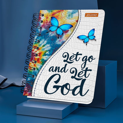 Let Go And Let God - Beautiful Personalized Spiral Journal H11