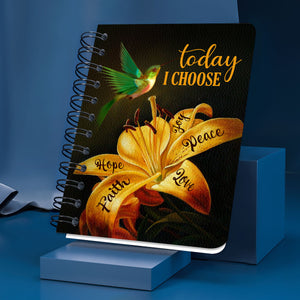 Today I Choose Joy - Lovely Personalized Spiral Journal H15