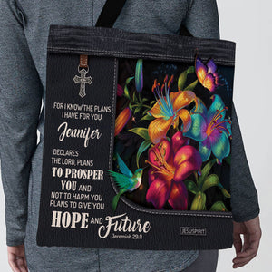 For I Know The Plans I Have For You - Meaningful Personalized Tote Bag NUH283