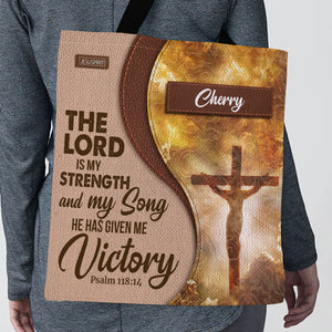 Must-Have Personalized Tote Bag - The Lord Is My Strength And My Song NUH318