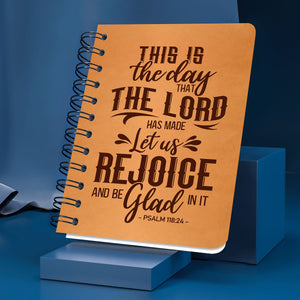 Jesuspirit | Psalm 118:24 | This Is The Day That The Lord Has Made | Flower Spiral Journal | Inspirational Gifts For Christian People SJH725