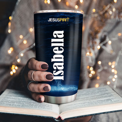 Jesuspirit | Faith Is Not Shaken | Religious Gifts For Christian People | Personalized Water Cross Stainless Steel Tumbler 20oz SSTHN680