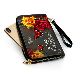 Not Luck, Just Blessed - Beautiful Personalized Clutch Purse H08