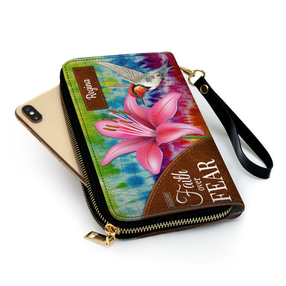 Must-Have Personalized Clutch Purse - Faith Over Fear H09