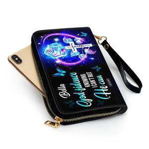 Godfidence Knowing I Can‘t But He Can - Awesome Personalized Clutch Purse NUH400
