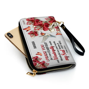 Unqiue Personalized Clutch Purse - Wonderful Are Your Works NUH454