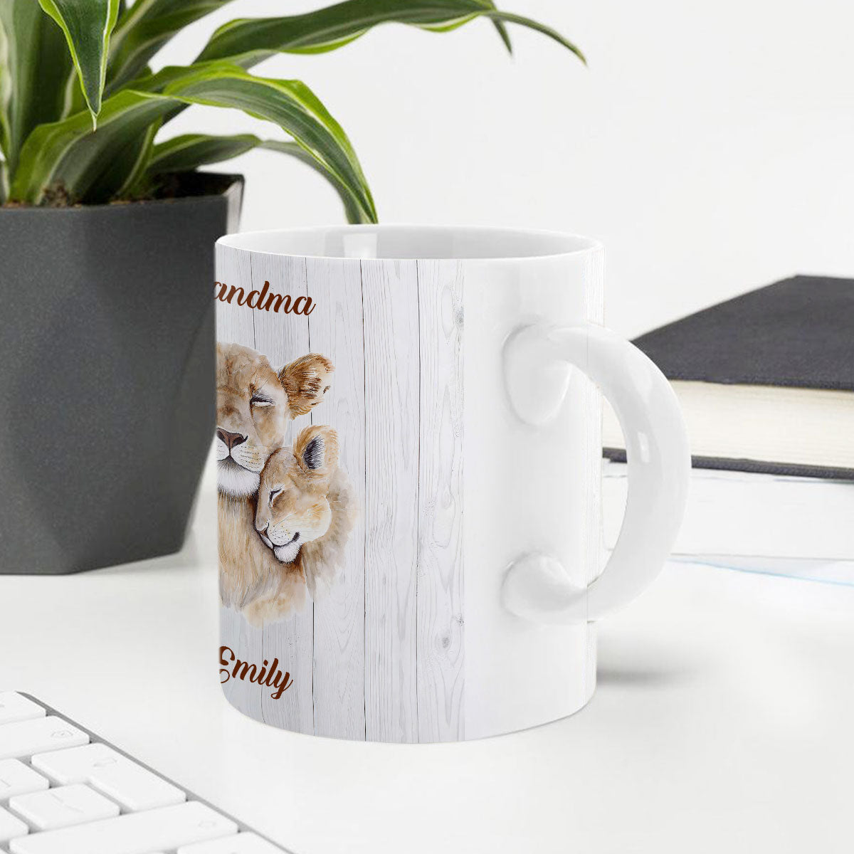 Beautiful Personalized White Ceramic Mug For Children - You Are Braver Than You Believe NUA220