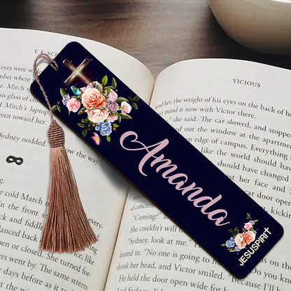 God Is Within Her, She Will Not Fall - Personalized Wooden Bookmarks BM30