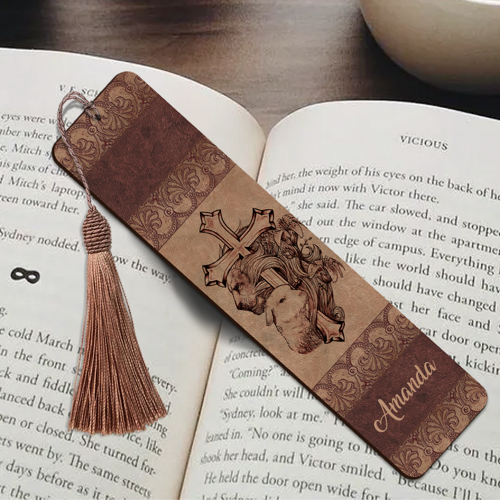 Meaningful Personalized Wooden Bookmarks - Because He Lives I Can Face Tomorrow BM37