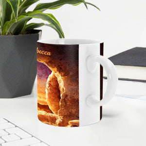 Beautiful Personalized White Ceramic Mug - Give Thanks In All Circumstances NUH453