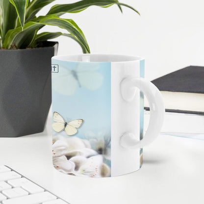 Stunning Personalized White Ceramic Mug - Be Still And Know That I Am God NUHN362