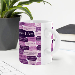 Jesuspirit Personalized Ceramic Mug | Spiritual Gift For Bible Friends | What God Says About You CCMHN699