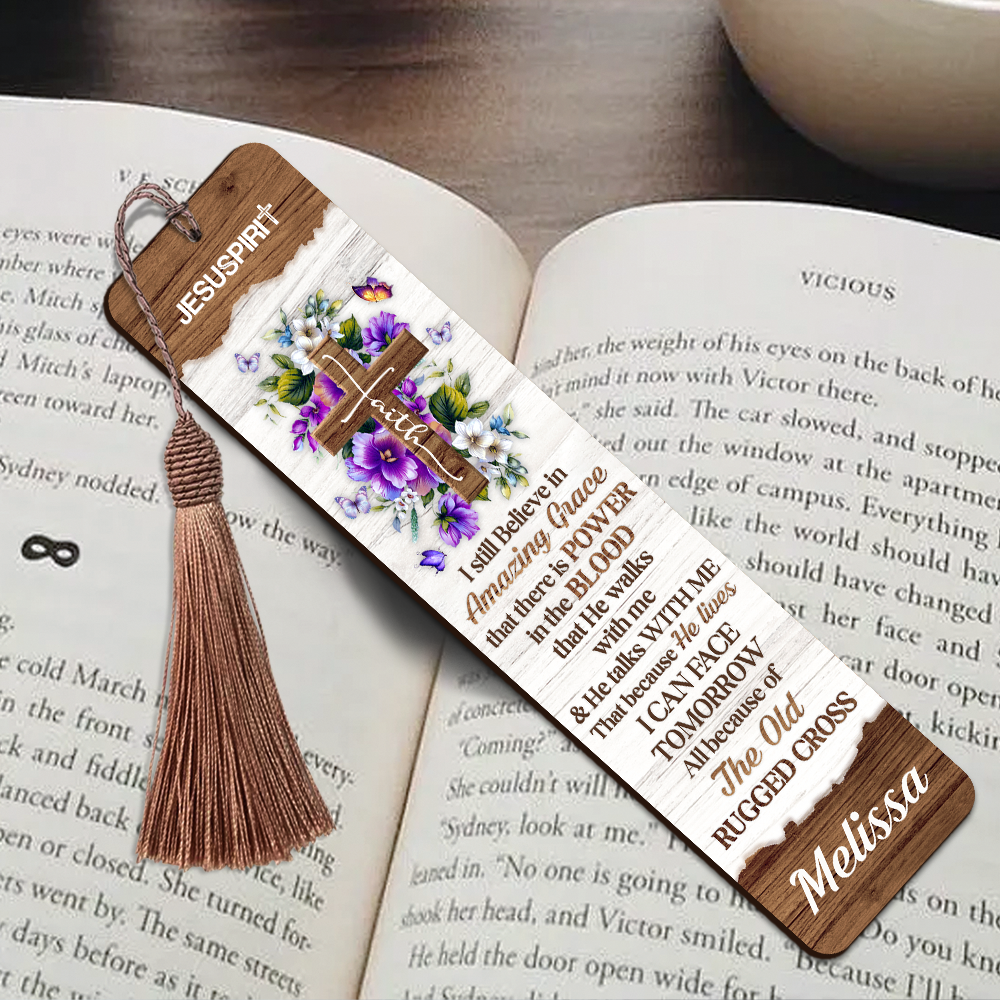 Must-Have Personalized Wooden Bookmarks - I Still Believe In Amazing Grace NUHN145B